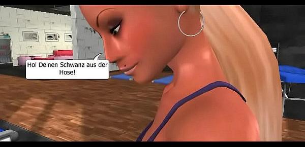 Fitnessstudio 3d blasen ficken handjob Gina B Chloe spannen